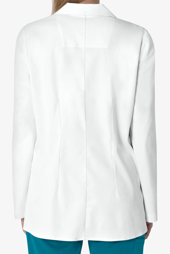 Healing Hands White Coat Minimalist Women's 29" 5-Pocket STRETCH Lab Coat - White - 3
