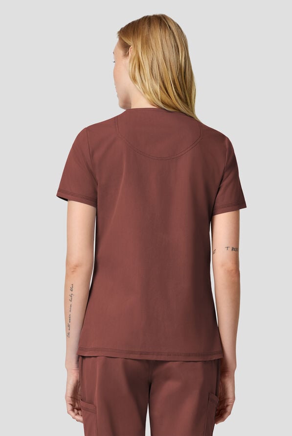 Dickies Forge Women's 2-Pocket V-Neck Scrub Top - Terrain - 4