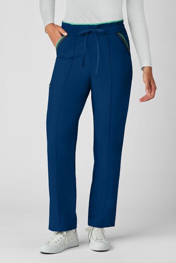 koi Basics Raelynn Women's 5-Pocket STRETCH High-Rise Straight Leg Scrub Pants