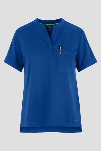 HH Works by Healing Hands Macy Women's 1-Pocket STRETCH Mandarin Collar Tuck In Scrub Top