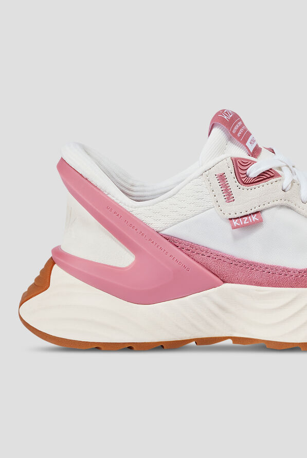 Kizik Monaco Women's White/Wild Rose Hands Free Step-In Shoe - null - 4