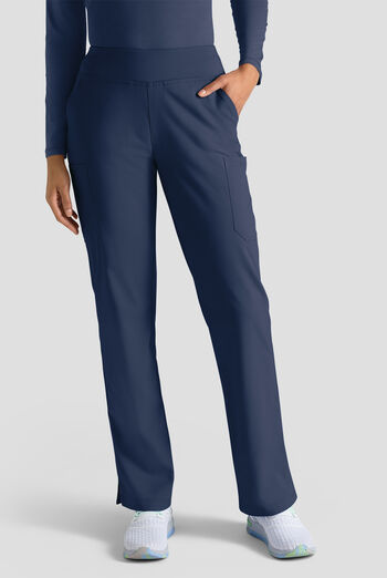 Butter-Soft STRETCH FLXTEK+ Women's 4-Pocket Knit Waistband Yoga Scrub Pants