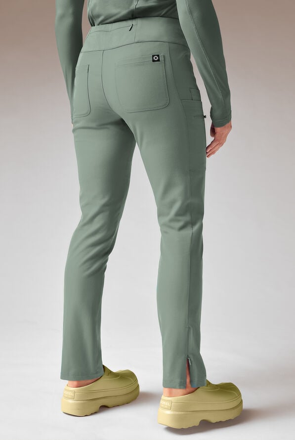 Hypothesis Dynama Y-Pant Women&rsquo;s 7-Pocket Yoga-Inspired Scrub Pant - Mineral - 2