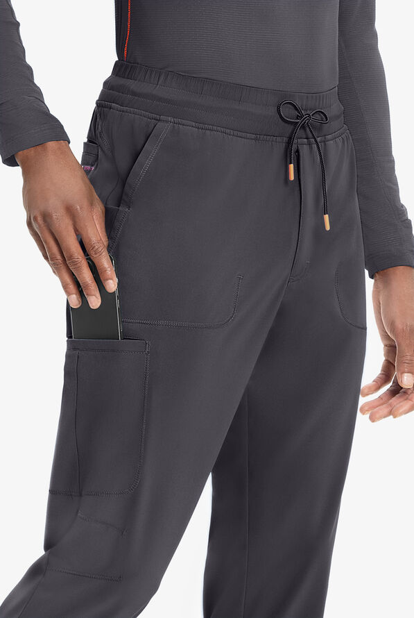 Infinity GNR8 Men's 6-Pocket STRETCH Straight Leg Cargo Scrub Pants - Pewter - 2
