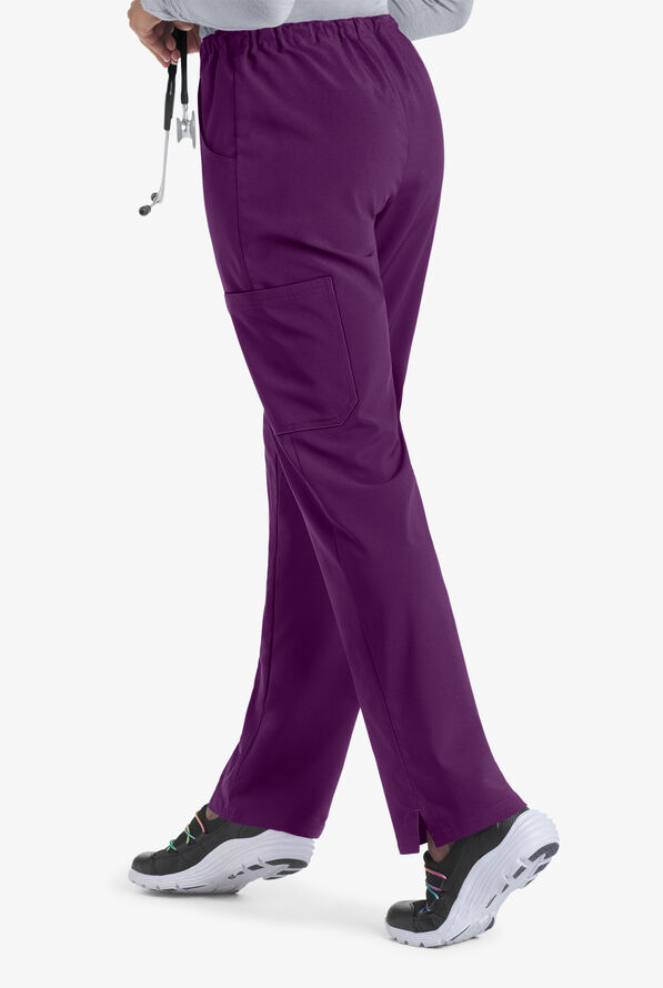 Pantalón médico Easy STRETCH Tall Eden con cordón y 4 bolsillos para mujer - Eggplant - 2