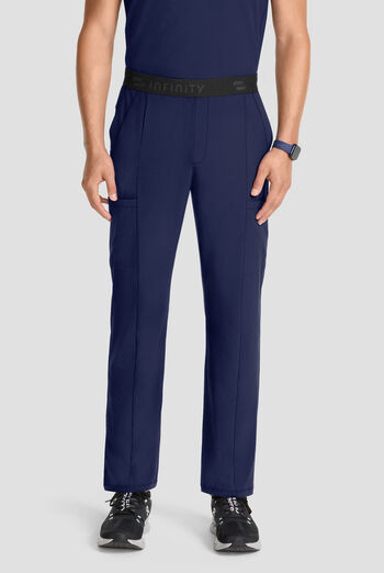 Pantal&oacute;n m&eacute;dico Infinity GNR8 STRETCH estilo cargo con piernas delgadas entalladas y 6 bolsillos para hombre