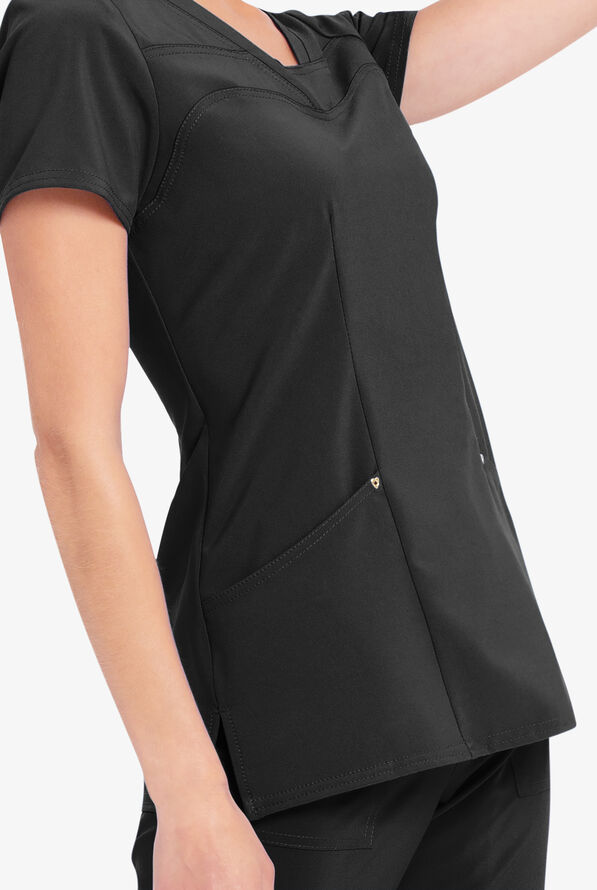 heartsoul Love Always Serenity VNeck Scrub Top, Stretch Scrubs