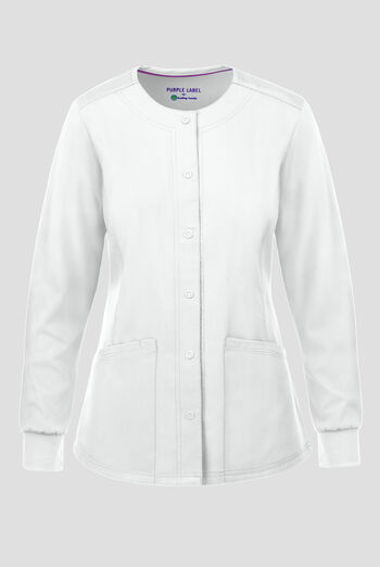 Healing Hands Purple Label Daisy Women's 4-Pocket STRETCH Scrub Jacket