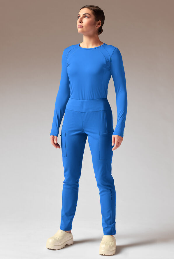 Hypothesis Dynama Y-Pant Women&rsquo;s 7-Pocket Yoga-Inspired Scrub Pant - Royal - 3