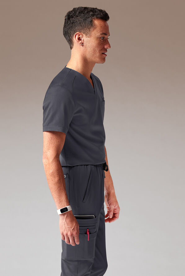 Hypothesis Tactical Men’s 9-Pocket Slim Leg Jogger Scrub Pant - Pewter - 3