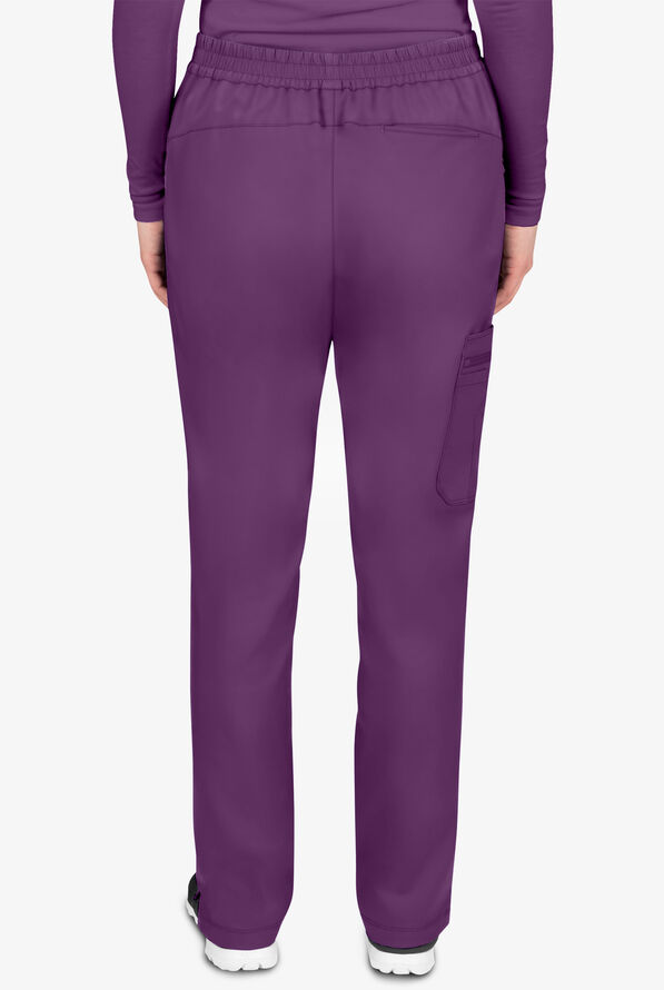 Healing Hands Purple Label Tamara Women's 6-Pocket STRETCH Convertible Drawstring Cargo Scrub Pants - Eggplant - 2