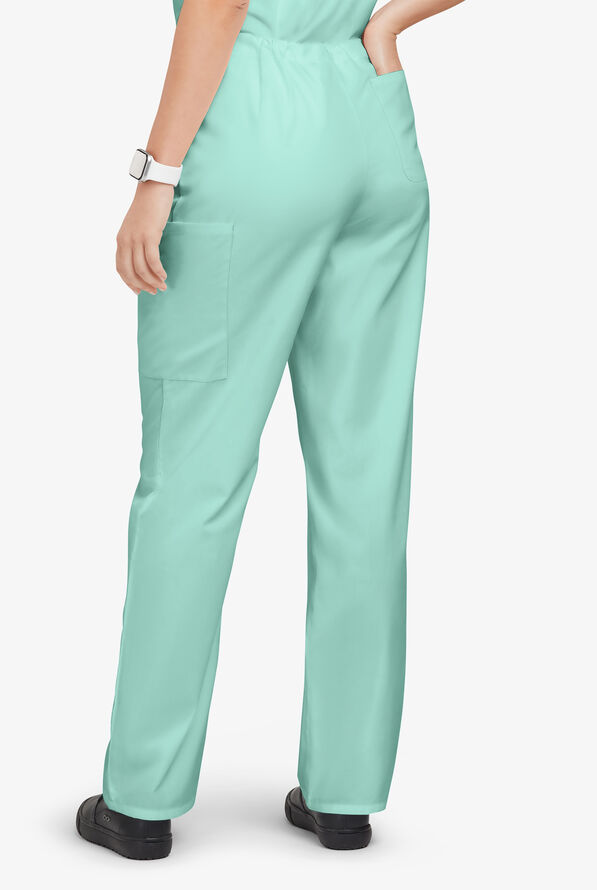 Pantal&oacute;n m&eacute;dico unisex Butter-Soft Originals con piernas rectas holgadas y 4 bolsillos - Water Mint - 3