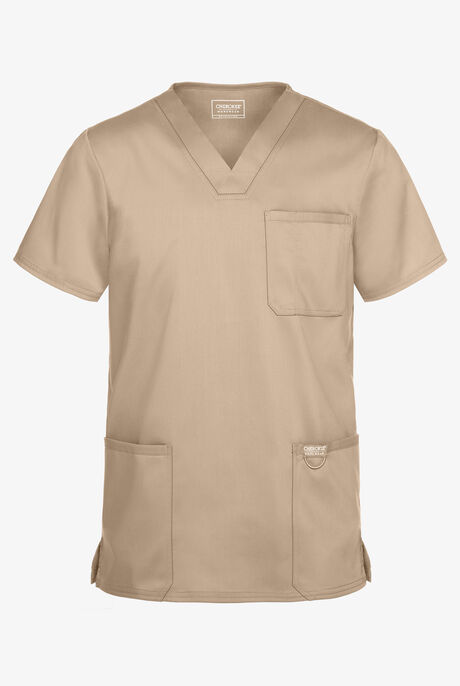 Cherokee Workwear Revolution Men's 3-Pocket STRETCH V-Neck Scrub Top