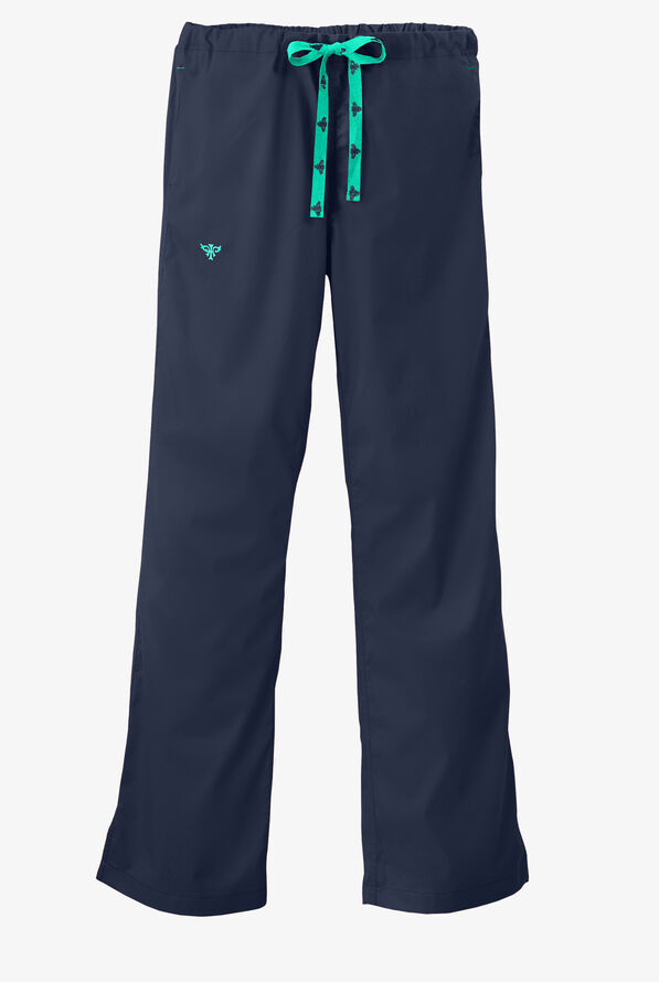 Med Couture 8705T Tall Drawstring Scrub Pant by Peaches Scrubs