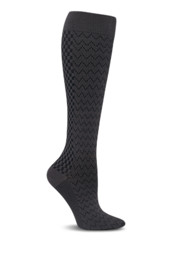 Cherokee True Support Women's 10-15 mmHg Light Compression Socks - Graphite - 1