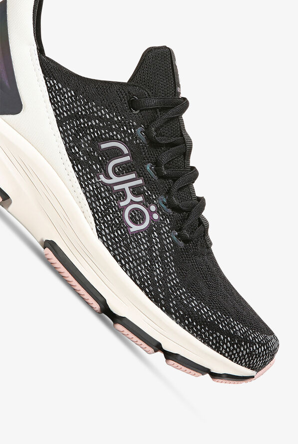 Zapatillas deportivas de enfermer&iacute;a Ryka Devotion X Black con cordones para mujer - null - 3