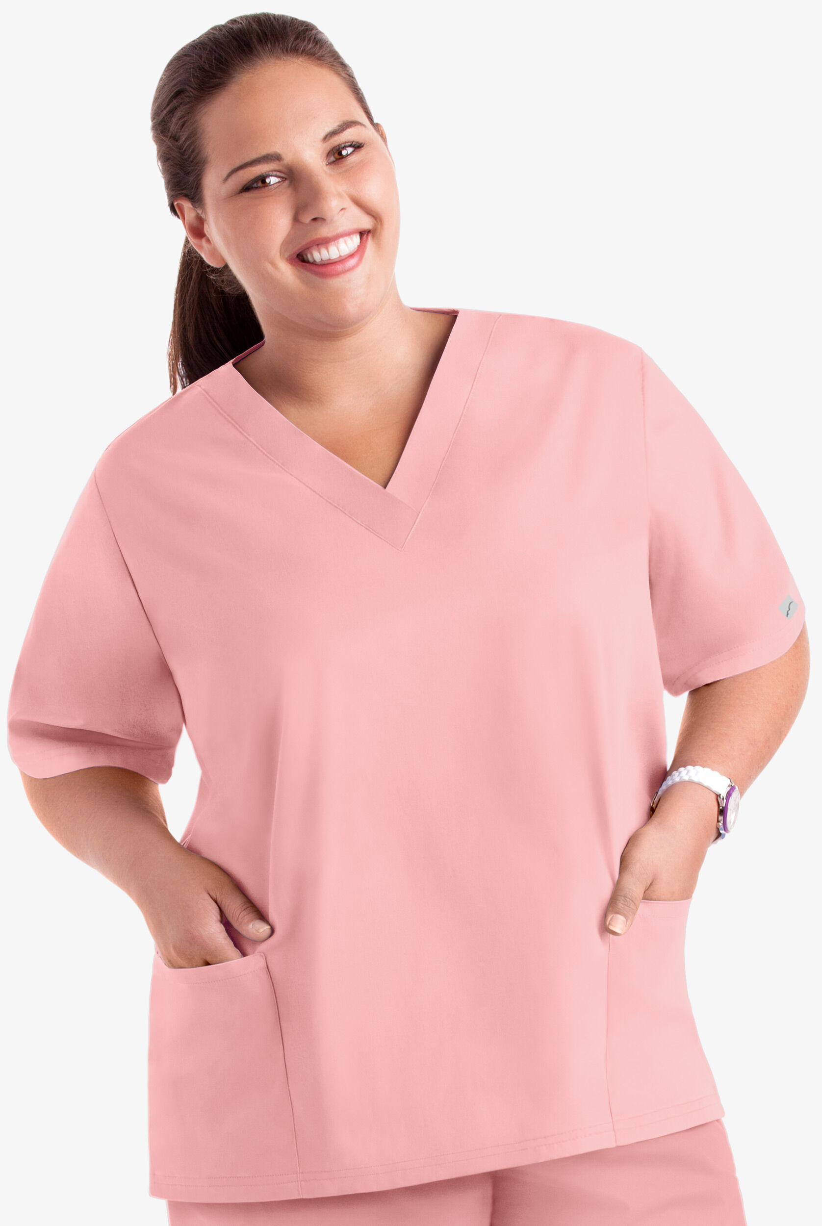 Solid Scrub Tops