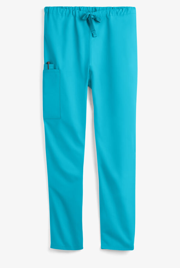 UA Best Buy Scrubs Unisex 3-Pocket Drawstring Pant - Turquoise - 1