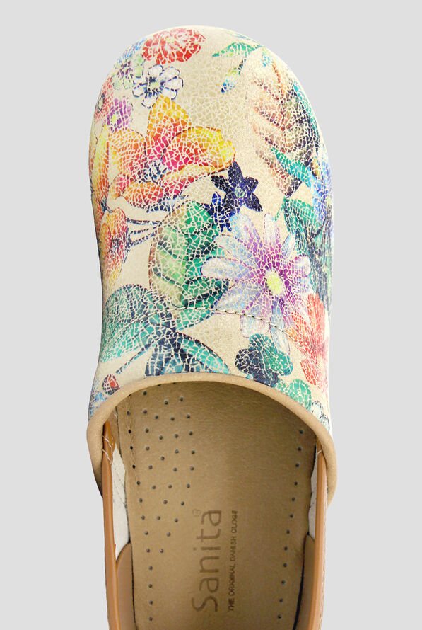 Zuecos Sanita Professional Bio de cuero vegano estampado para mujer - null - 2