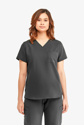 Blusa m&eacute;dica Keswi con cuello en V y 1 bolsillo para mujer