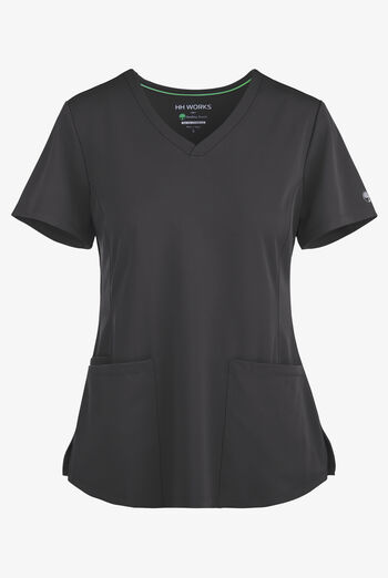 Blusa m&eacute;dica HH Works by Healing Hands Monica con cuello en V y 4 bolsillos para mujer