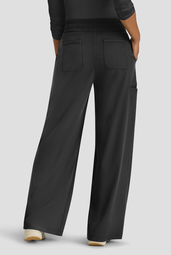 Pantal&oacute;n m&eacute;dico Grey's Anatomy&trade; by Barco Spandex Emerson STRETCH de tiro alto con piernas anchas y 5 bolsillos para mujer - Black - 2