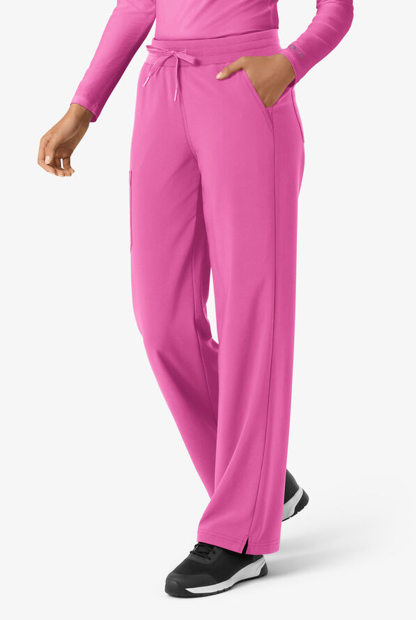Carhartt Cross-Flex Force Boot Cut Women's 6-Pocket STRETCH Convertible Drawstring Cargo Scrub Pants - Electric Fuchsia - 4