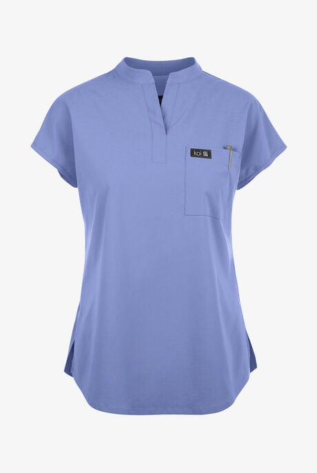 koi Basics Ari Women's 1-Pocket STRETCH Dolman Sleeve Mandarin Collar Scrub Top