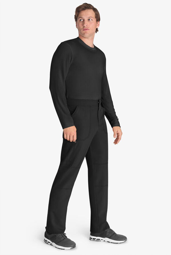 Dickies EDS NXT Men's 4-Pocket STRETCH Snap Fly Front Cargo Utilitarian Scrub Pants - Black - 4