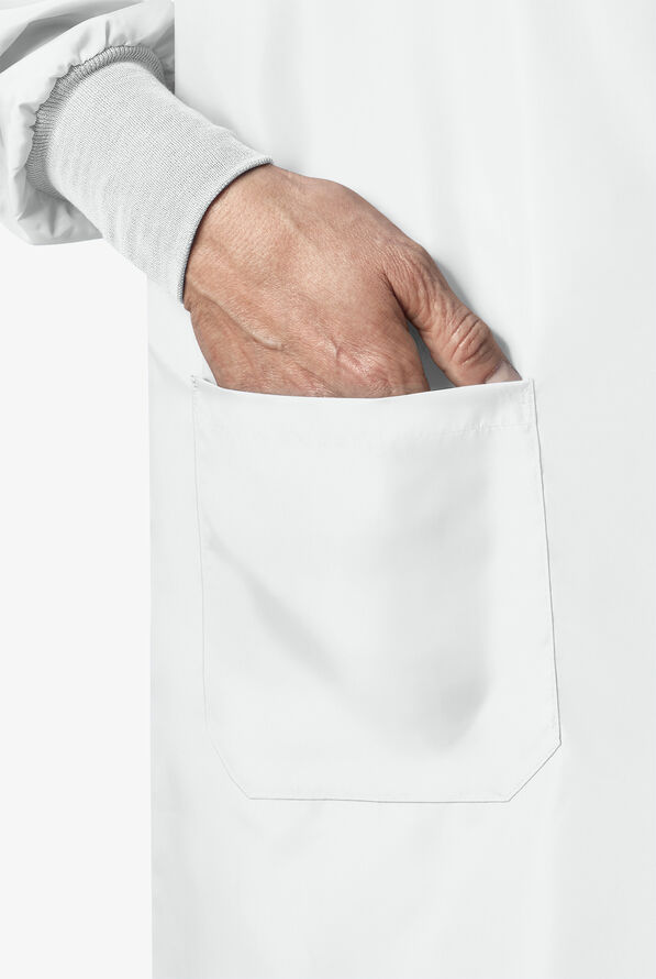 Fashion Seal Unisex 42" 2-Pocket Lab Coat - White - 5