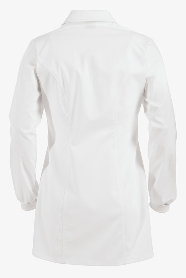 Dickies Gen Flex Women's 32" 4-Pocket STRETCH Lab Coat - White - 2