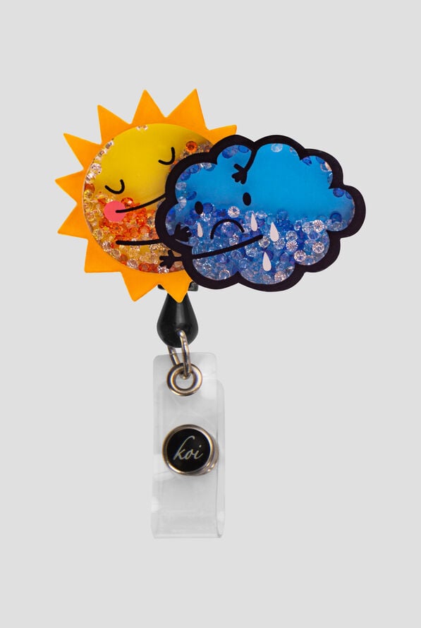 koi Sun Cloud Shaker ID Badge Reel - null - 1