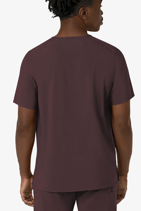 Carhartt Cross-Flex Men's 3-Pocket STRETCH V-Neck Scrub Top - Dark Sepia - 2