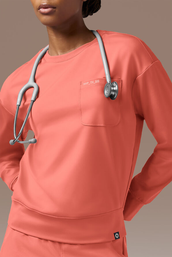 Sudadera Hypothesis Omni Base Knit con cuello redondo para mujer - Thermal Coral - 6