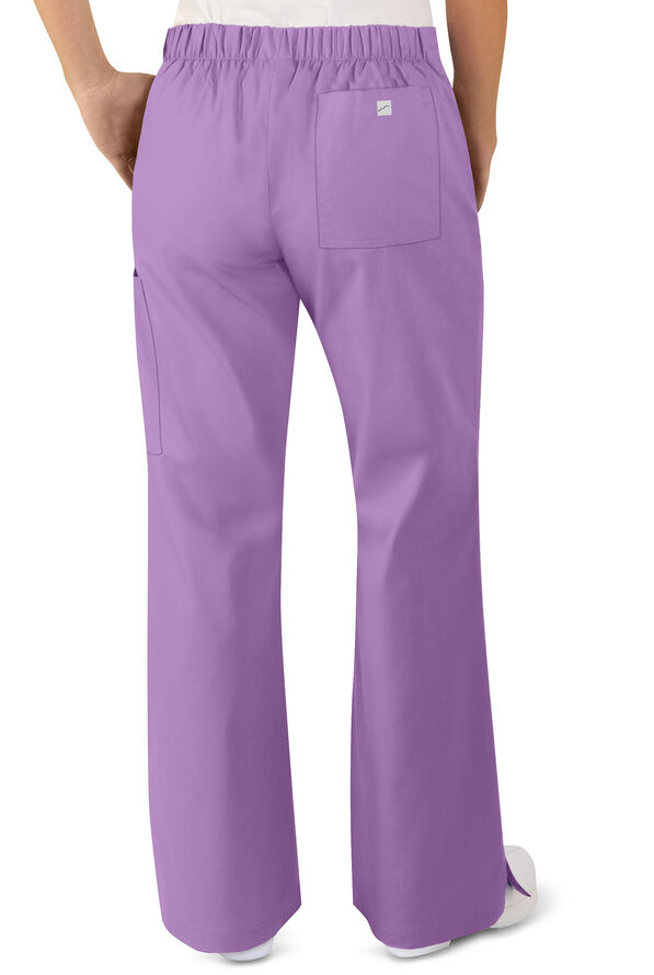 Butter-Soft Core Women's 4-Pocket Front Crossover Waistband Scrub Pants - Tall - Orchid - 2