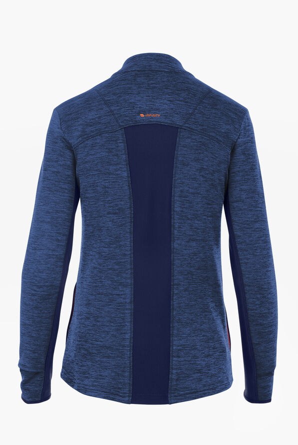 Chaqueta médica Infinity GNR8 STRETCH con cremallera y 2 bolsillos para mujer - Navy - 2