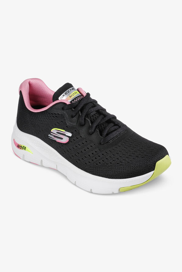 Zapatillas deportivas Skechers Arch Fit Infinity Cool Black/Multi con cordones para mujer - null - 5