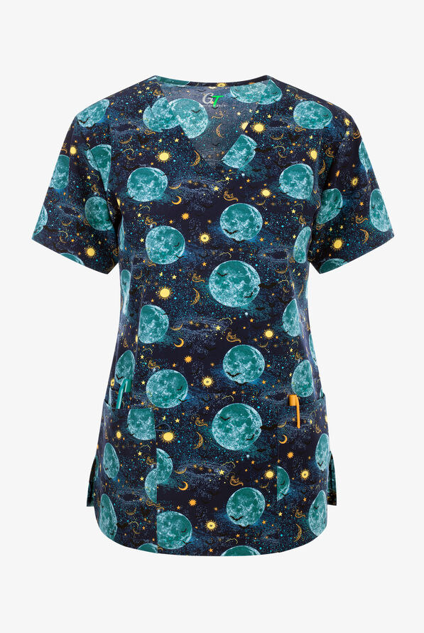 Rising Star Corn Moon Scrub Top