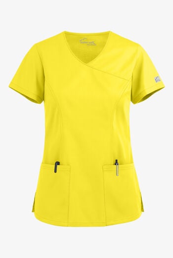 Blusa m&eacute;dica UA Butter-Soft STRETCH estilo cruzado con cuello en V y 3 bolsillos para mujer