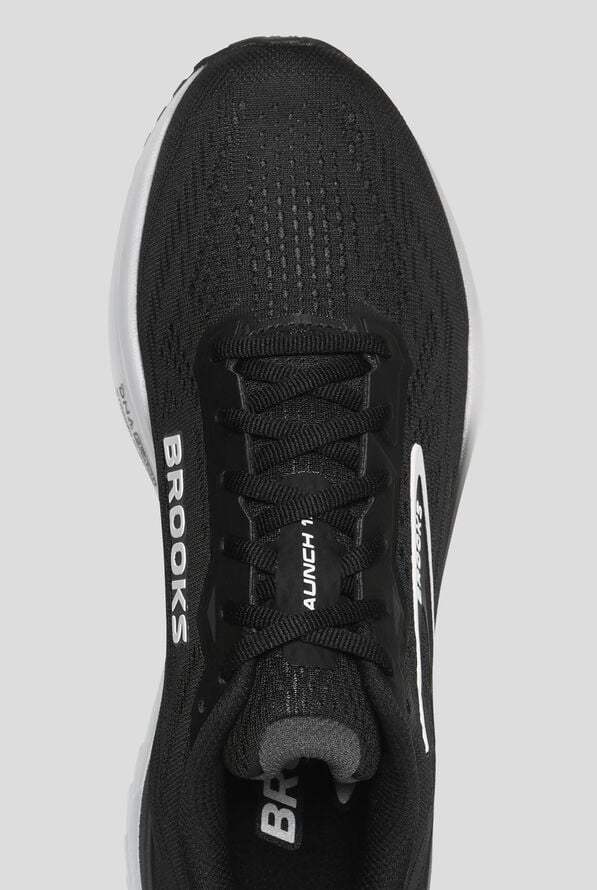 Brooks Women's Launch 12 Black/Grey/White Athletic Lace Up Shoes - null - 2