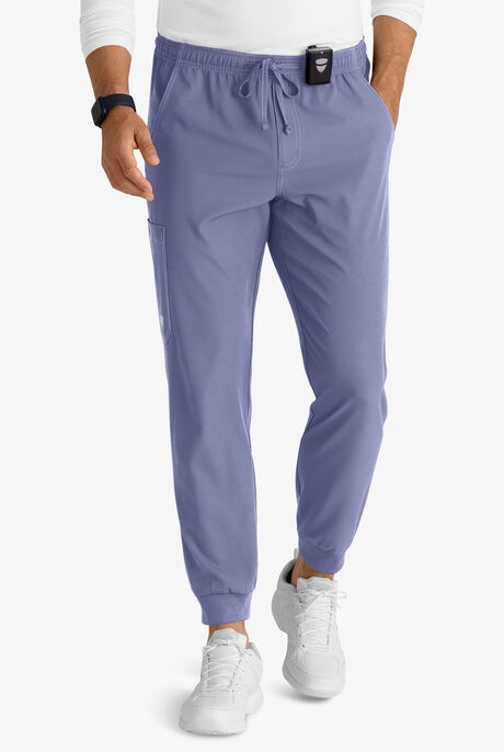 Skechers by Barco Structure Men's 3-Pocket STRETCH Cargo Jogger Scrub Pants