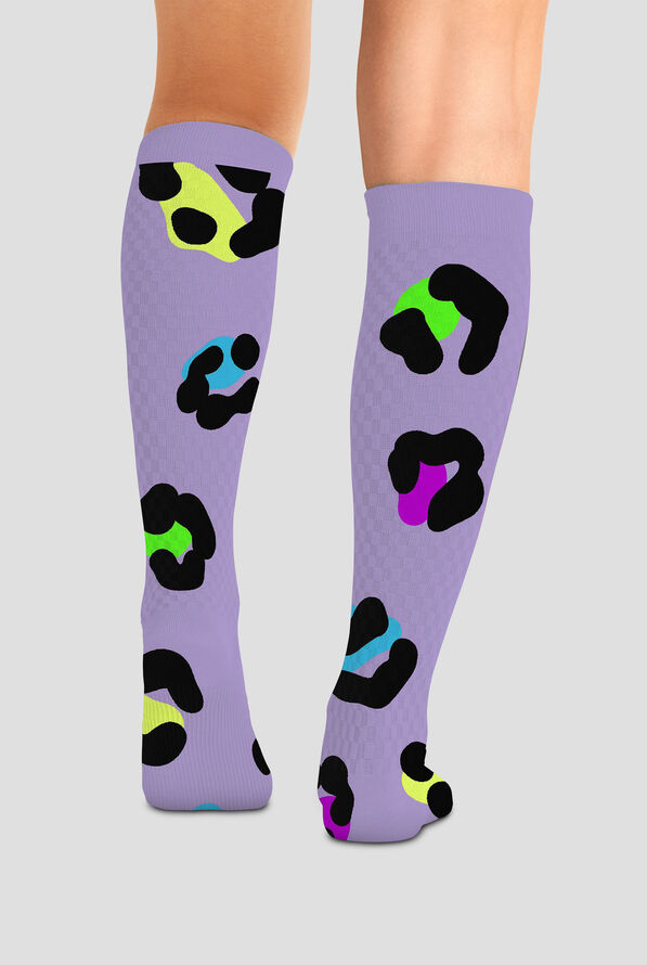Cherokee Women's Cheetah Spots 10-15 mmHg Light Compression Socks - null - 2