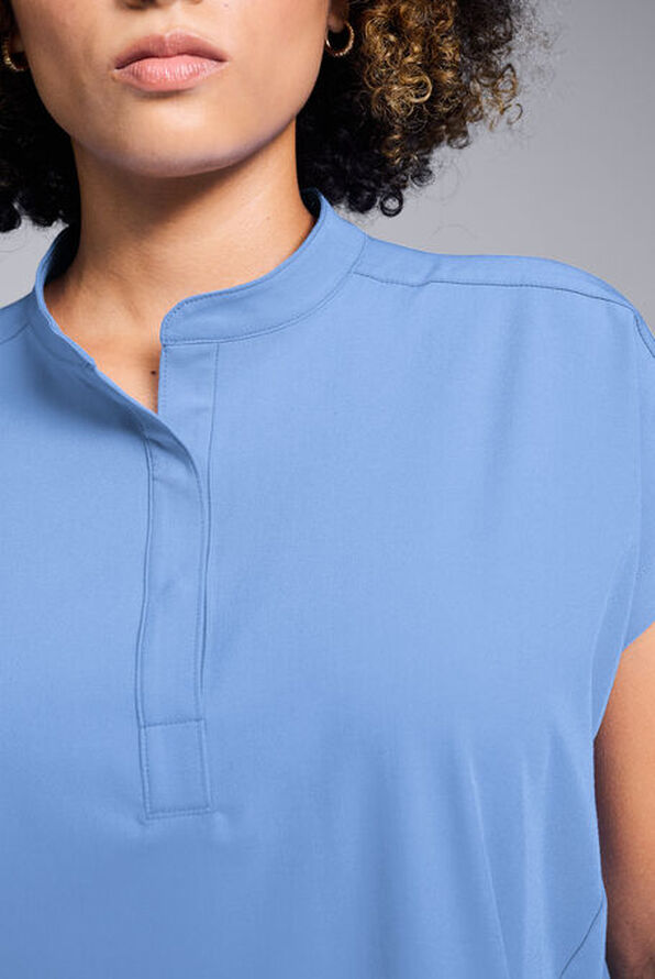 Hypothesis Women's Meta Oversized Dolman Sleeve Scrub Top - Ceil Blue - 4