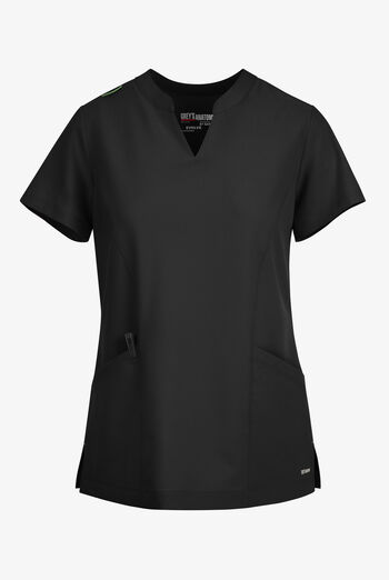 Blusa m&eacute;dica Grey's Anatomy by Barco Evolve STRETCH Sky con cuello con muesca y 2 bolsillos para mujer