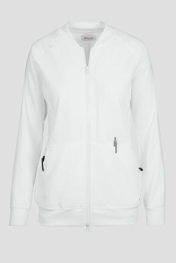koi Essentials Athena Women's 5-Pocket Zip Front Scrub Jacket