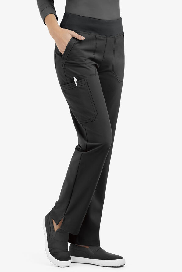 Pantalón médico Easy STRETCH tall Sienna estilo yoga con 5 bolsillos para mujer - Onyx Black - 1