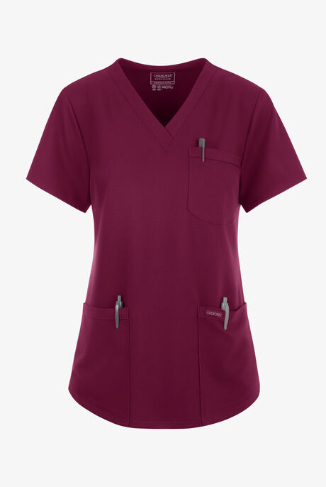 Cherokee Workwear Originals Ultra Women's 3-Pocket V-Neck Scrub Top