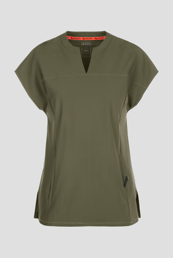 Infinity GNR8 Kinetic Knit Women's 3-Pocket STRETCH Dolman Tunic Rounded Notch Neck Scrub Top