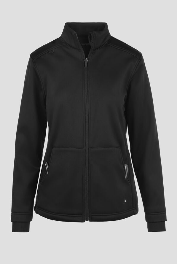 Chaqueta m&eacute;dica koi Essentials Jaqueline con cremallera y 3 bolsillos para mujer - Black - 1