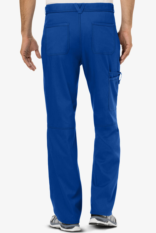 Cherokee Workwear Revolution Men's 7-Pocket STRETCH Cargo Scrub Pants - Royal - 2